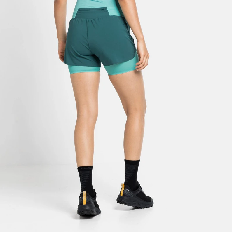 Odlo Dames Zeroweight 2-in-1 Short 4 Odlo Dames Zeroweight 2-in-1 Short - Afbeelding 4